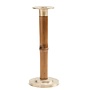 Large Bamboo Candlestick 10" in Light Brown - 1 Each