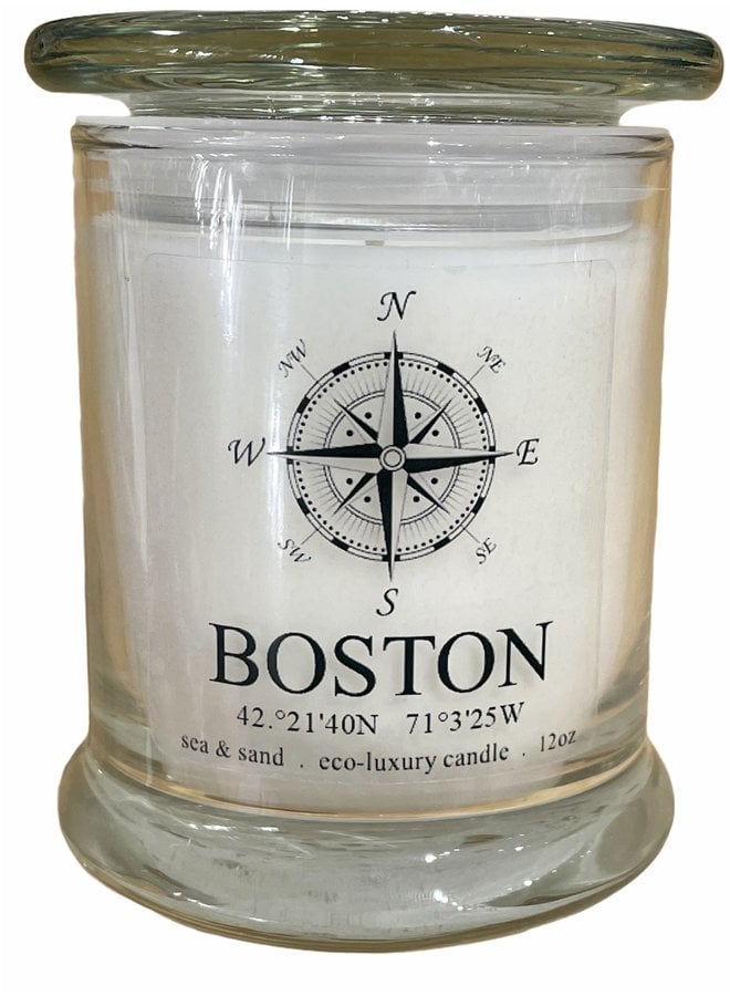 Boston Compass Candle - Sea & Sand Scent