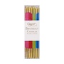 Slim Birthday Candles in Mixed Brights - 16 Candles Per Package