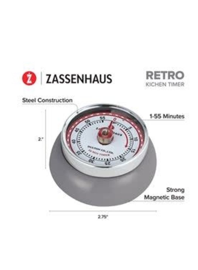 Kitchen timer "Retro" Cool Gray