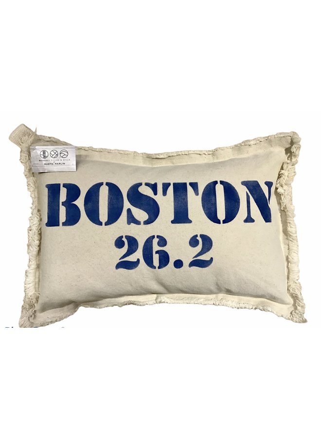 Boston 26.2 Marathon Lumbar Pillow Natural 12"x18"