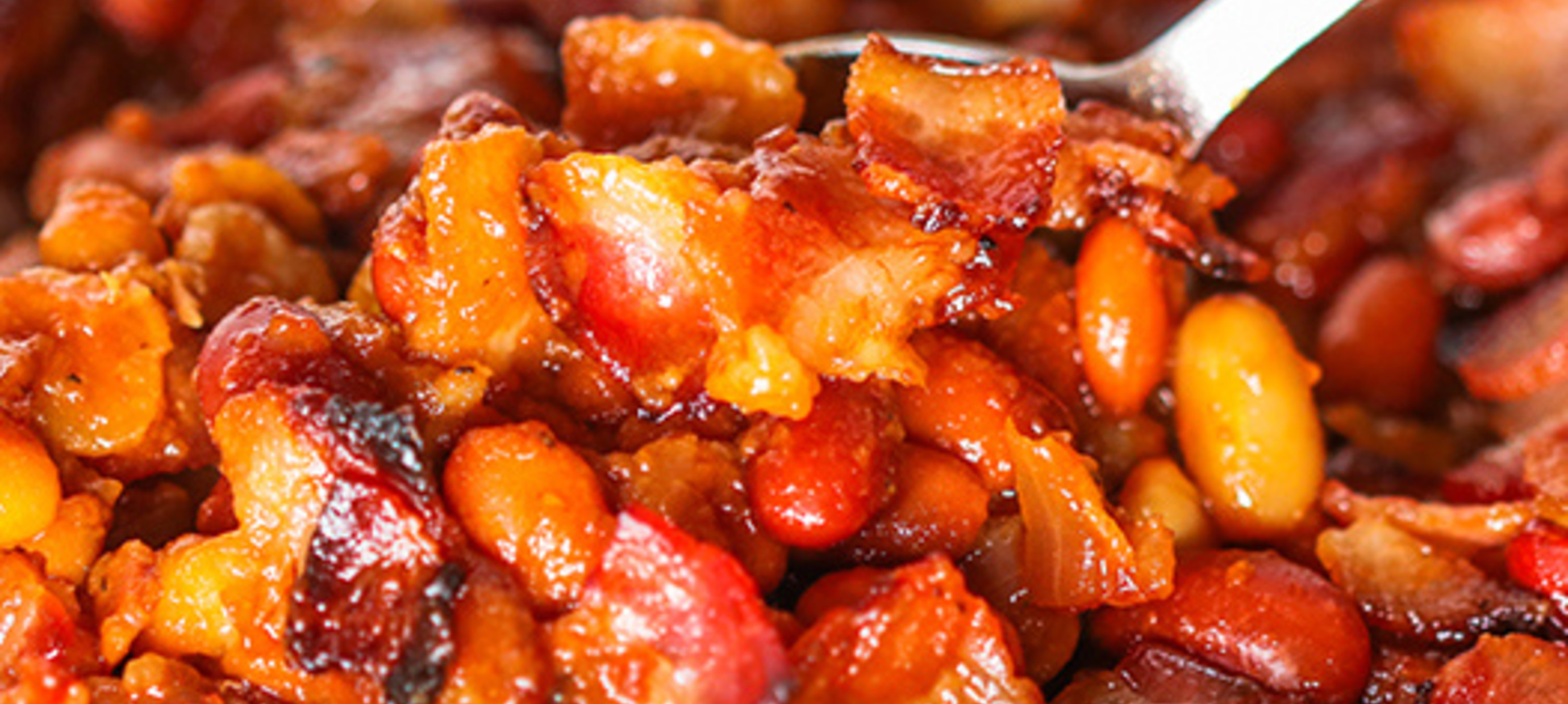 Boston BBQ Oven Baked Beans with Bacon