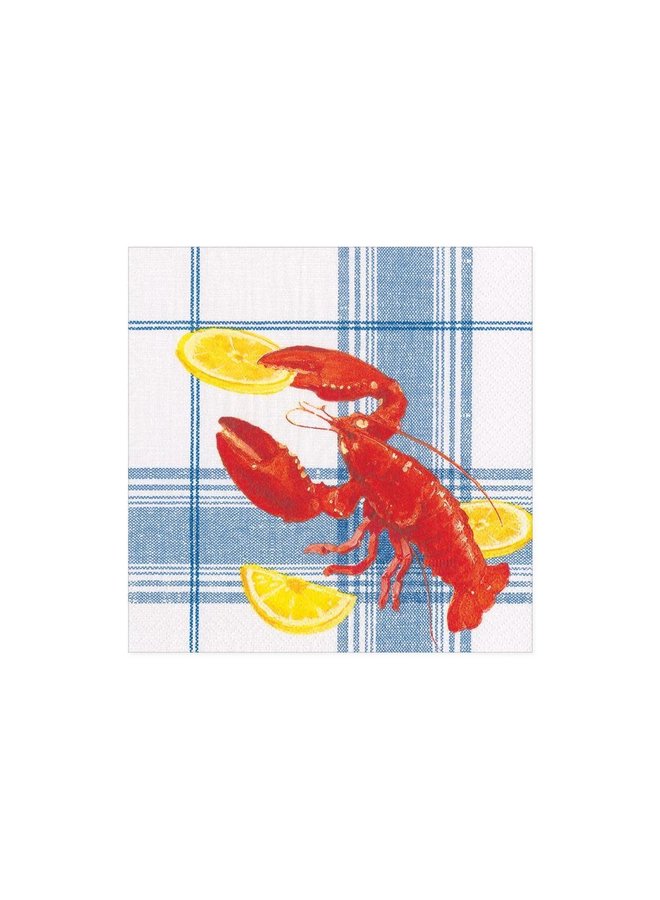 Lobster Bake Paper Cocktail Napkins - 20 Per Package