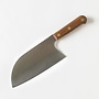 8" Chinese Santoku Cleaver Classic Walnut Handle
