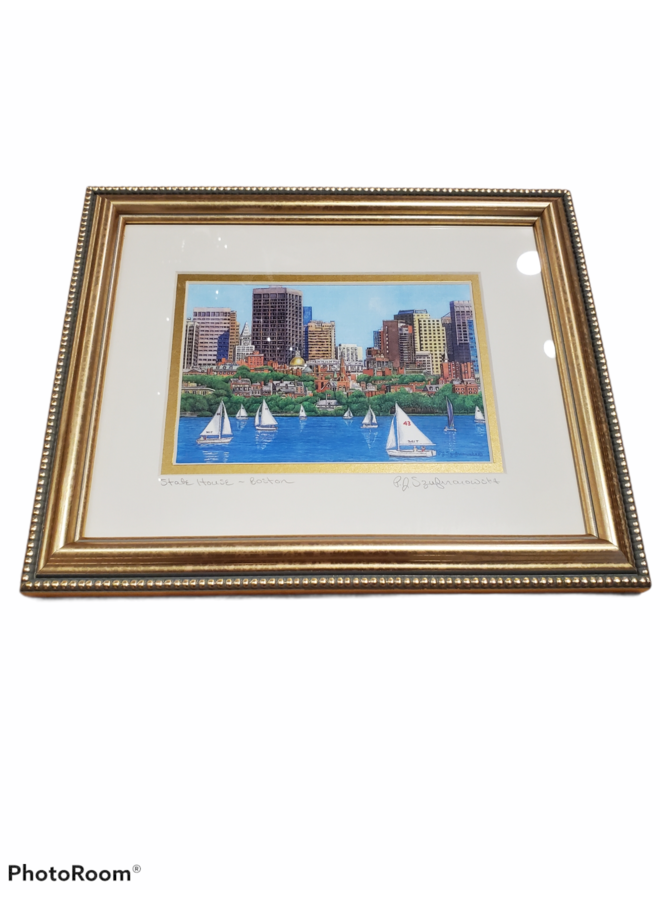 Framed 8x10 Painting of the State House