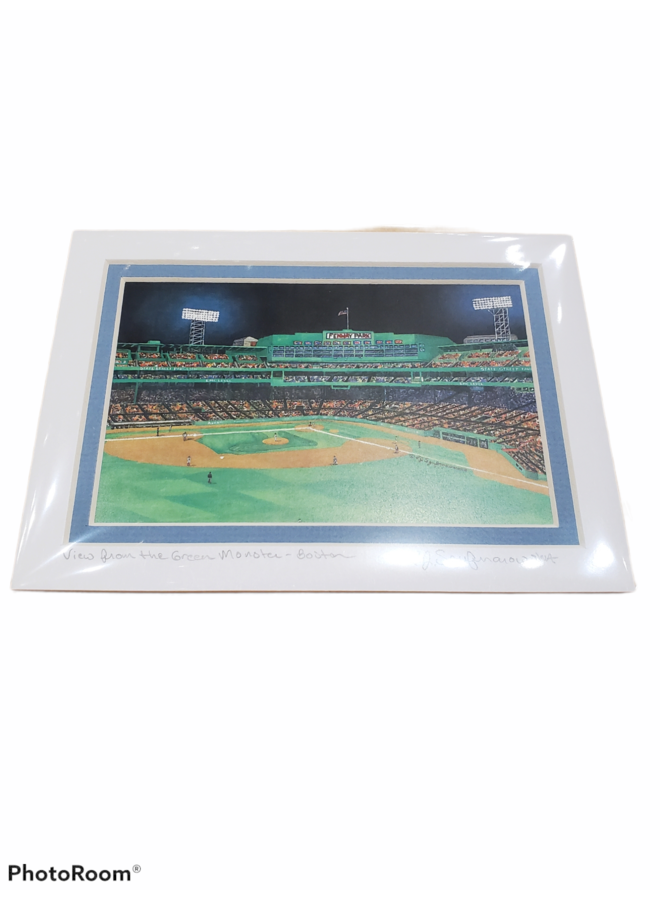 5x7 Print of A View From The Green Monster, Boston