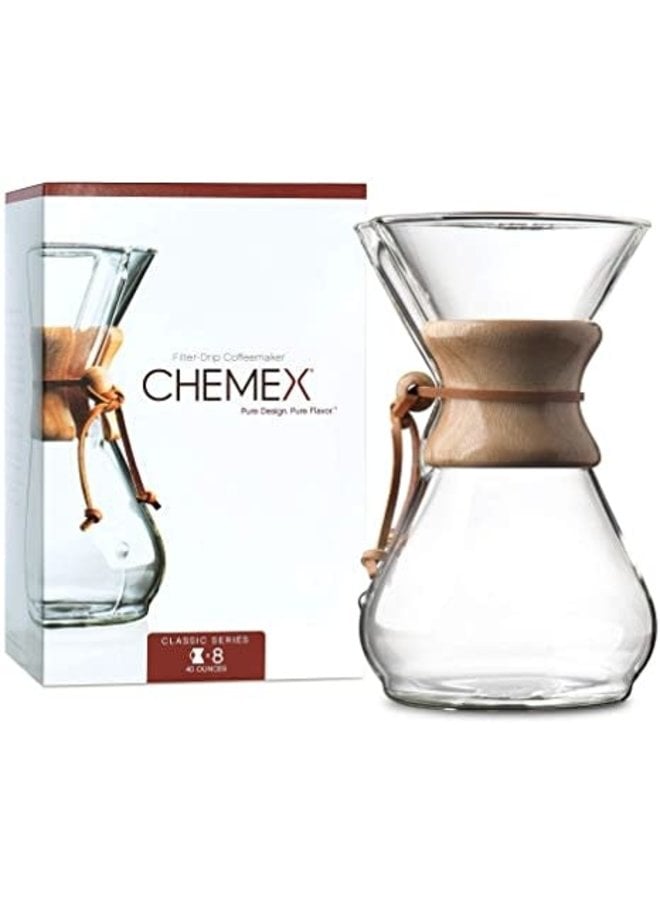 Chemex Coffeemaker, Filter-Drip, Classic, 6 Cup