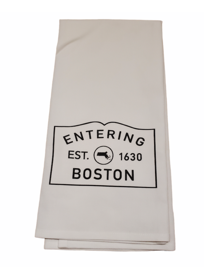 Entering Boston Tea Towel