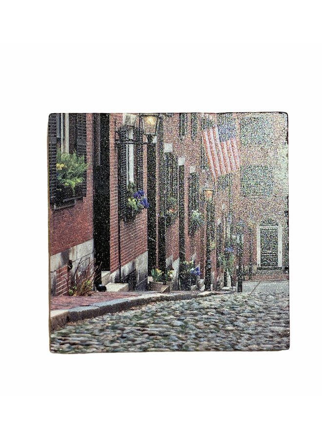 Acorn Street Marble Coaster