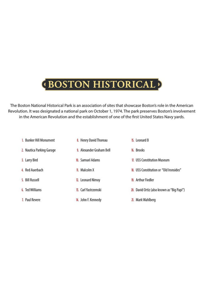 Boston Historical National Park Series 500 Piece Puzzle