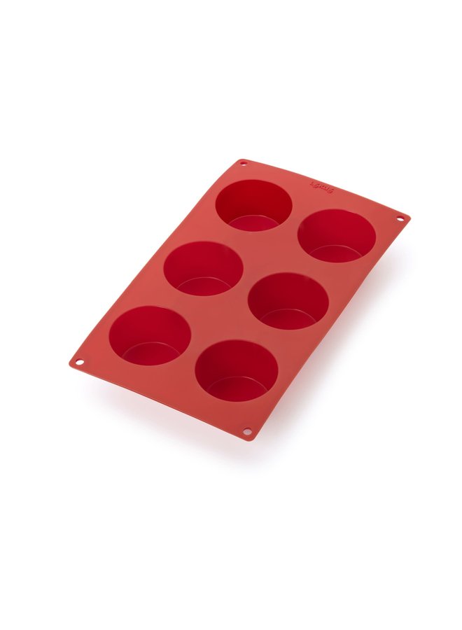 Silicone Muffin Pan, 6 Cavity