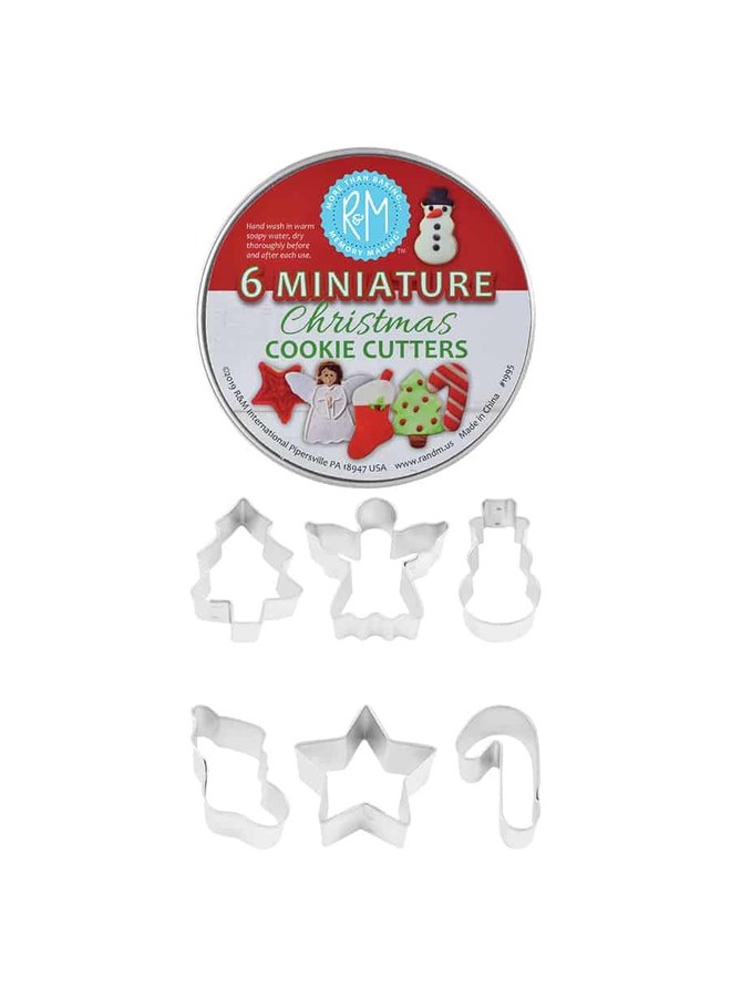 Mini Christmas Cookie Cutters (6 PC Set in Can)