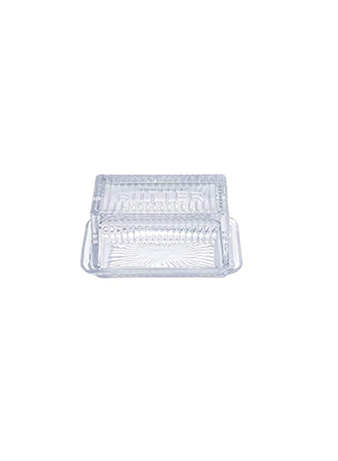 Embossed Butter Dish "Butter"