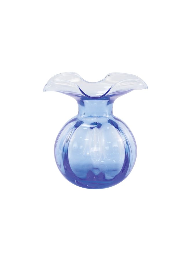 Hibiscus Glass Cobalt Bud Vase