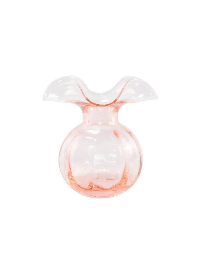 Hibiscus Glass Pink Bud Vase