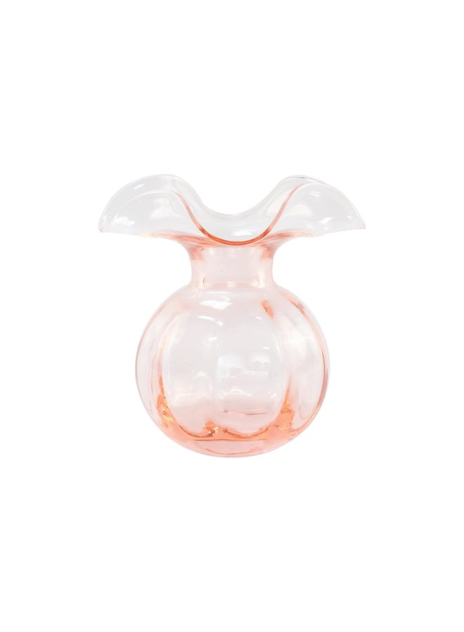 Hibiscus Glass Pink Bud Vase