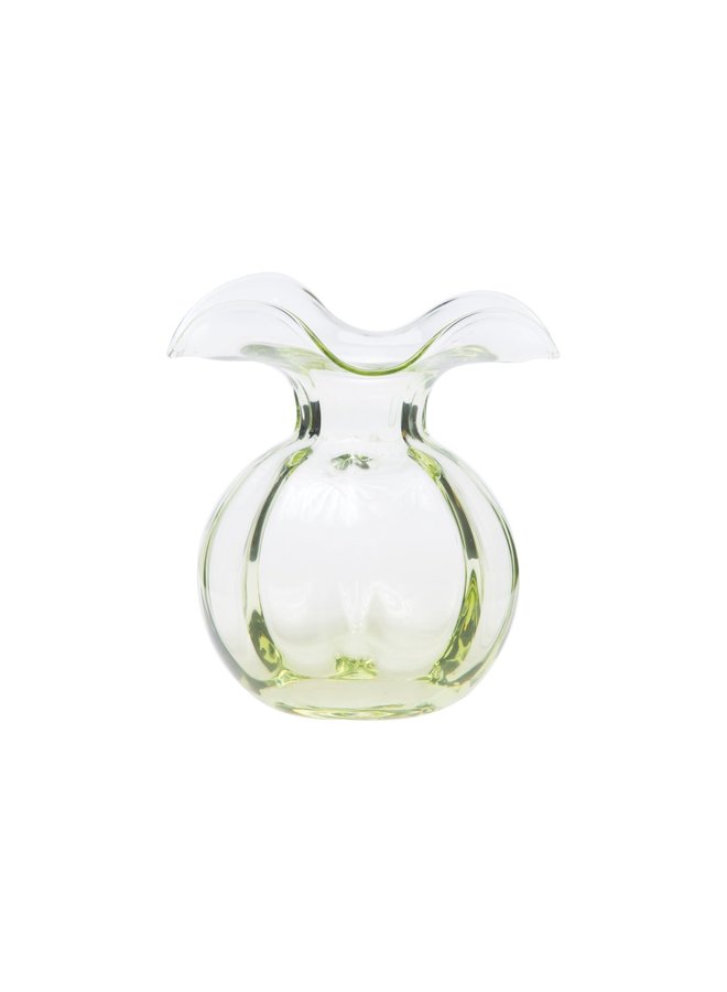 Hibiscus Glass Green Bud Vase
