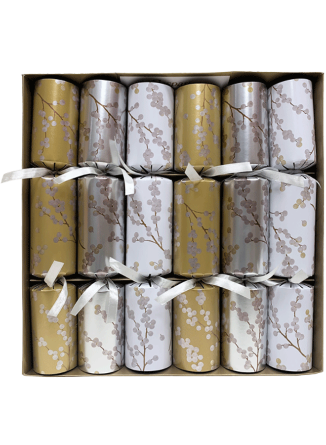 Berry Branches Christmas Crackers Christmas Crackers 6 Count 12.5 Inch Long