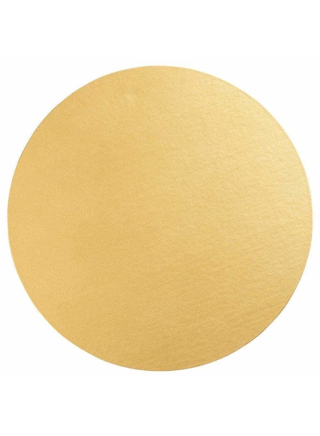 Luster Round Felt-Backed Placemat in Gold - 1 Each