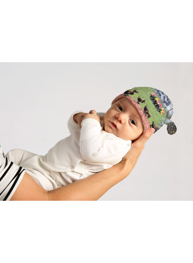 Baby Beanie Hat with our Exclusive Make For Ducklings Artwork