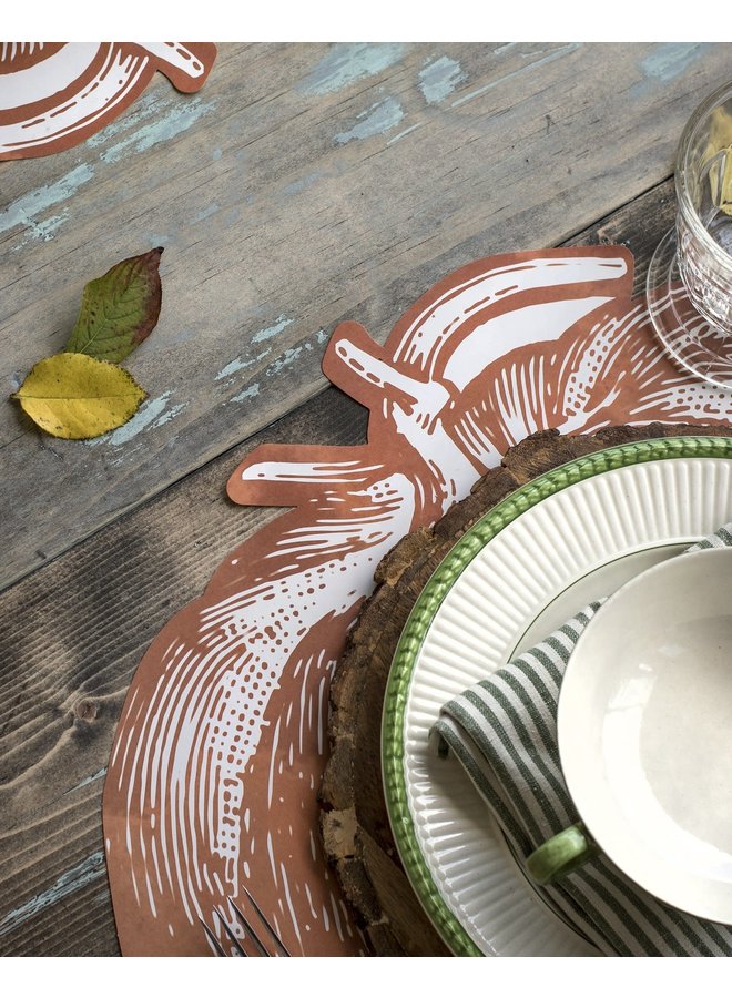 Die Cut Pumpkin Placemat - 12 Sheets