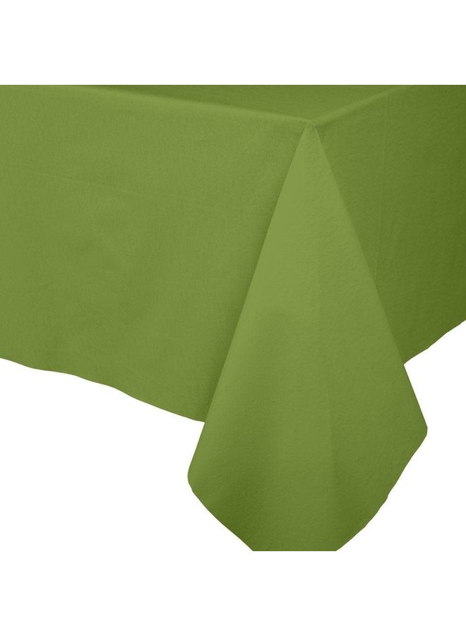Paper Linen Solid Table Cover in Leaf Green - 1 Each