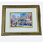 Gold Framed 8x10 Painting of Boston Marathon