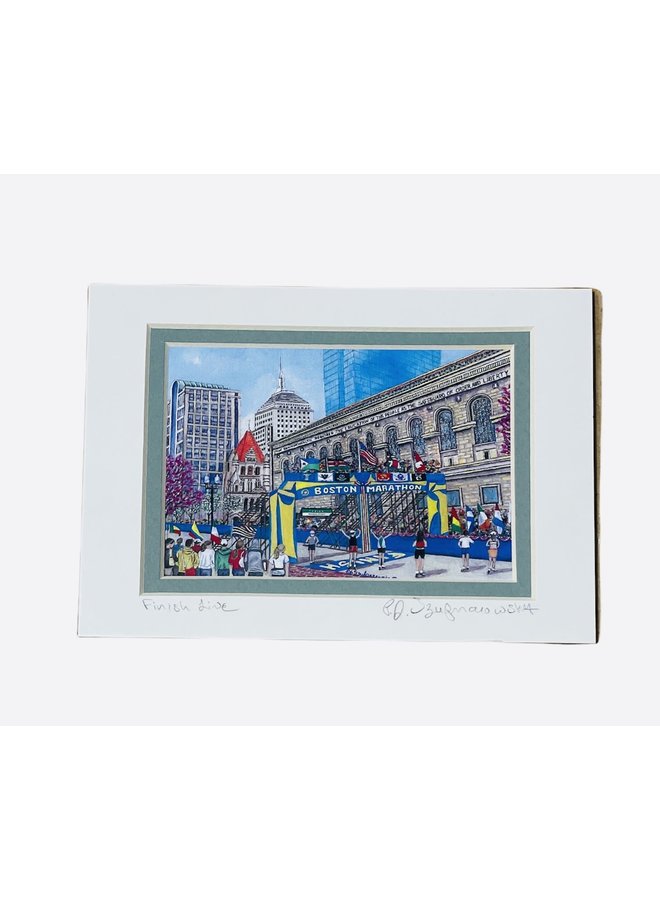 5x7  Print of Boston Marathon Finish Line