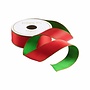 Red & Green Reversible Satin Wired Ribbon - 10 Yard Spool