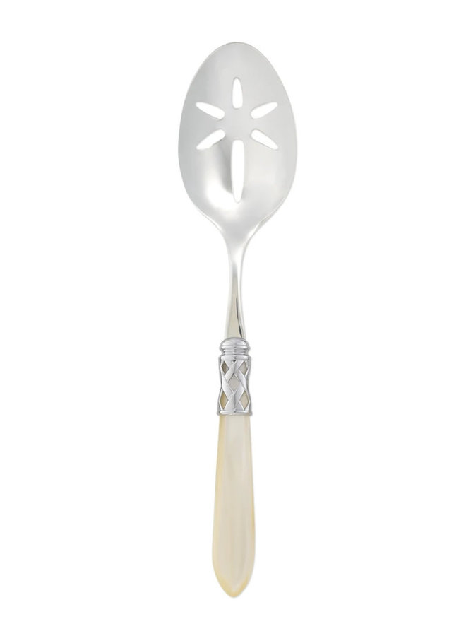 Aladdin Brilliant White Slotted Serving Spoon