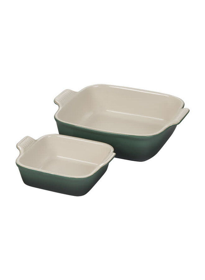 Heritage Square Baking Dishes, Set of 2