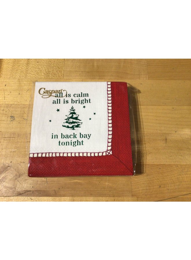 All is Calm in Back Bay Tonight Cocktail Napkins - 24 Per Package