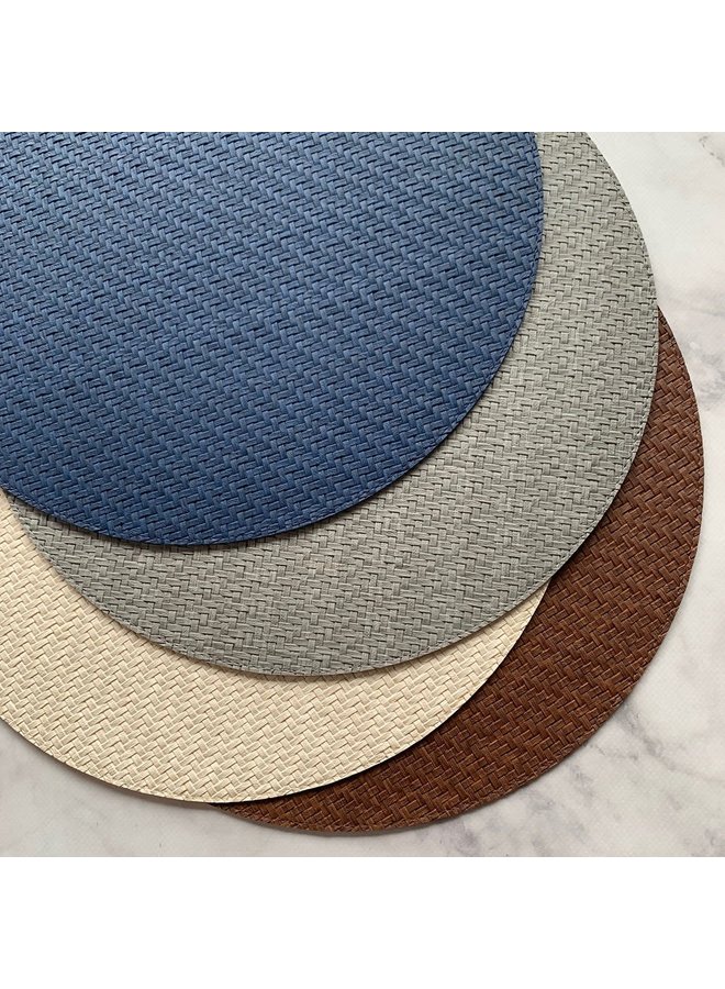 Wicker Placemat 15" Round Set of 4