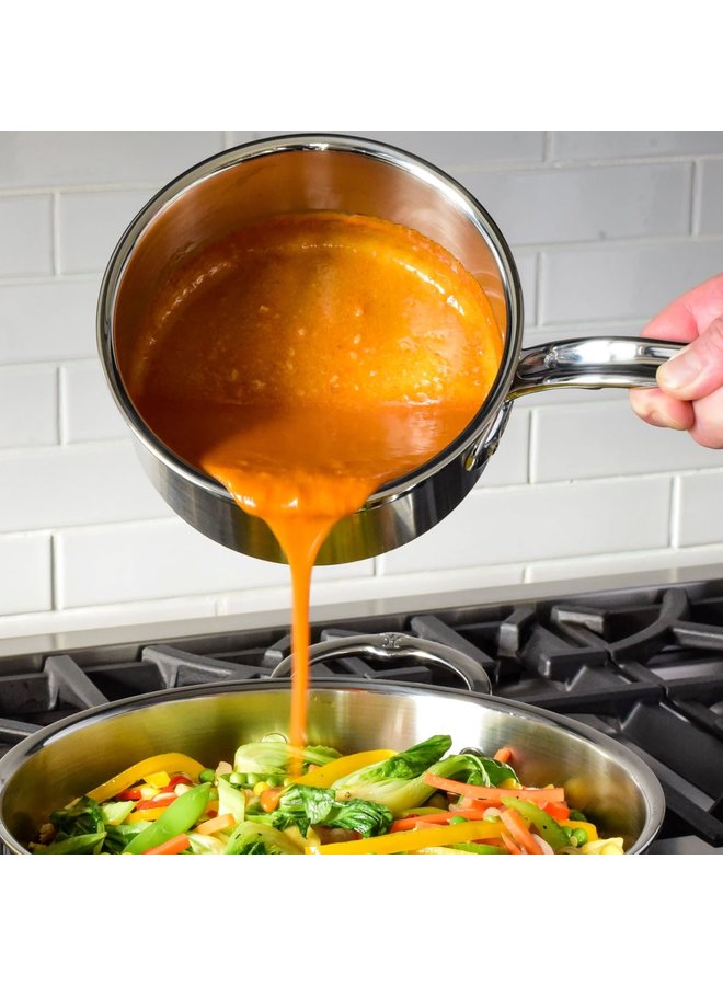 ProBond Professional Clad Stainless Steel Saucepan 3qt.