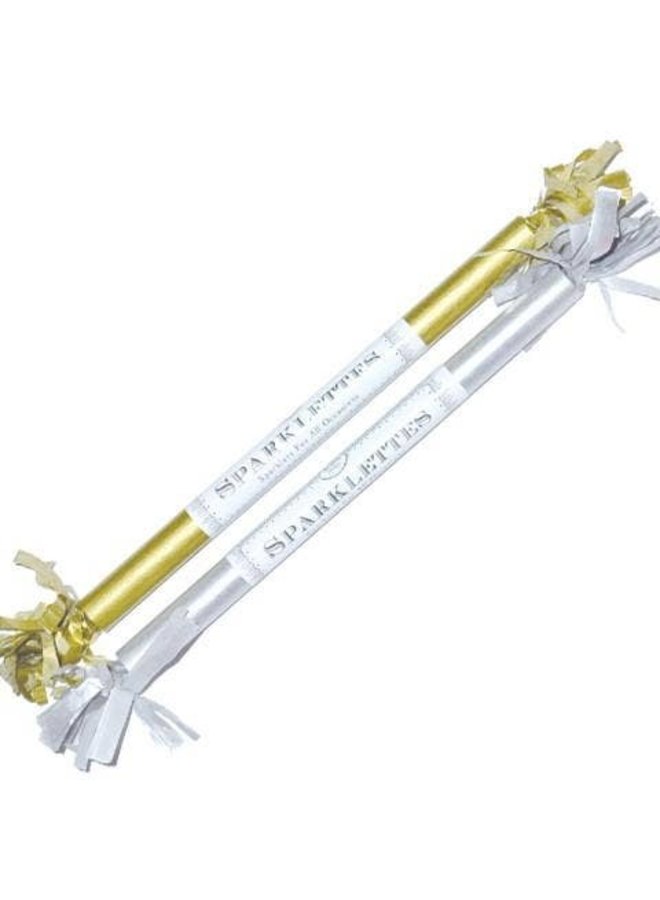 Sparklettes Gold and Silver 8"