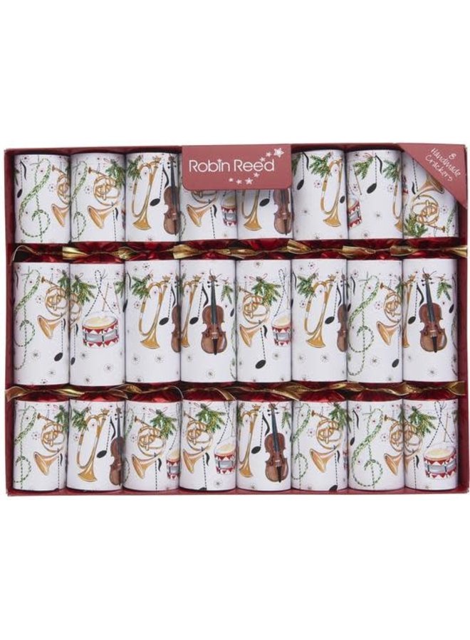 Concerto Fanfare Party Crackers Set of 8 - 10"