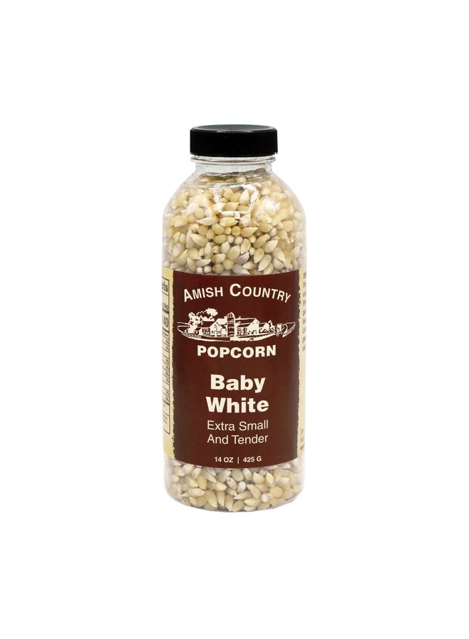 14oz Bottle of Baby White Popcorn