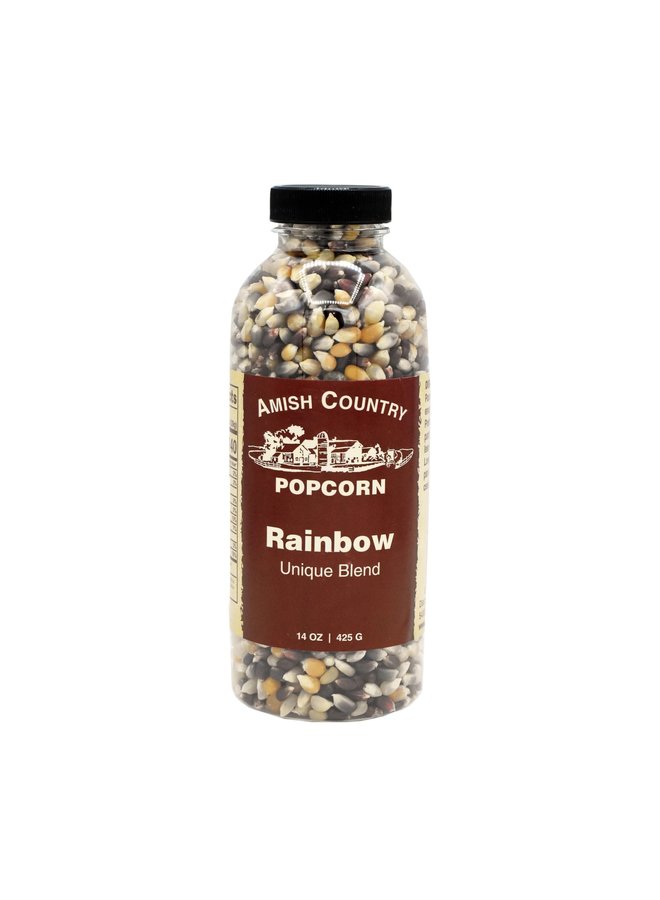 14oz Bottle of Rainbow Popcorn