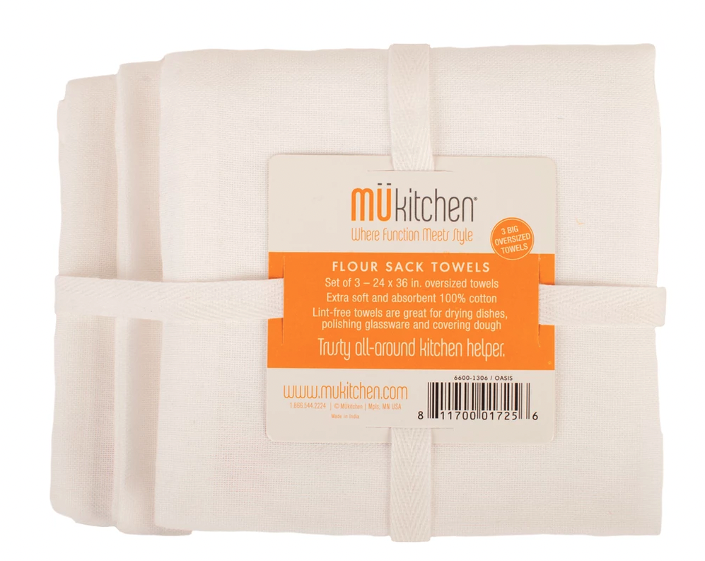 Tag Flour Sack Dishtowels Set of 5 - White