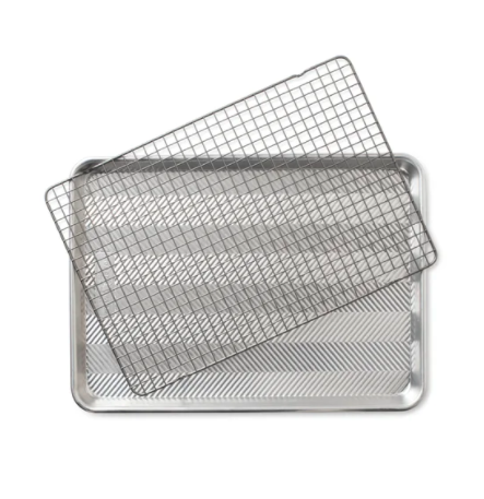 Naturals® Prism Textured Aluminum Half Sheet with Nonstick Grid -  Blackstone's of Beacon Hill