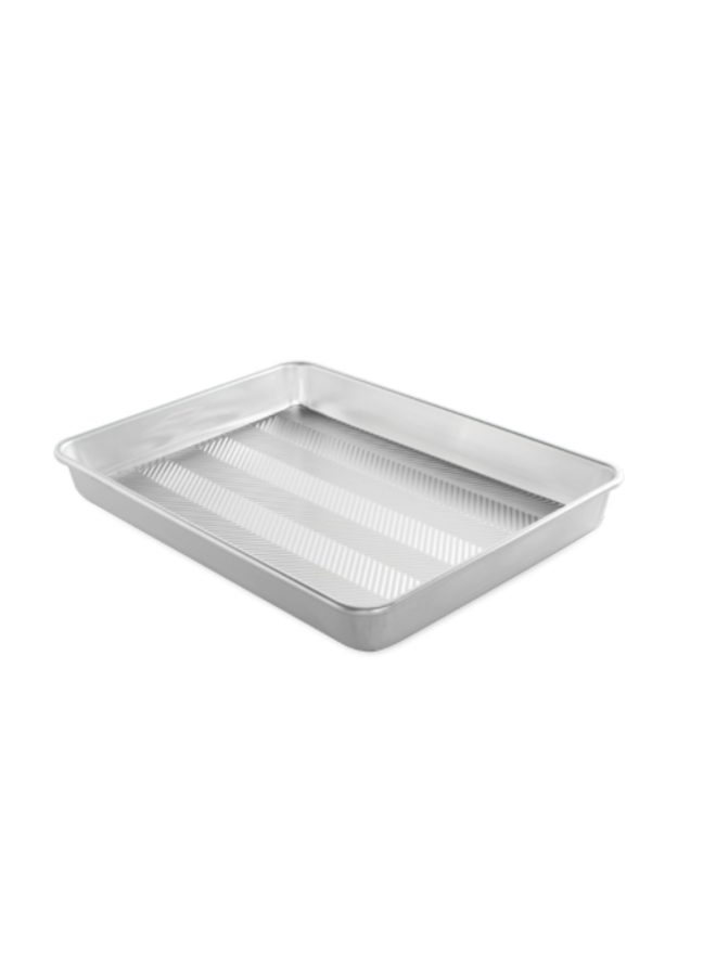 Naturals® Prism Textured  Aluminum 12"x17" High-Sided Baking Pan