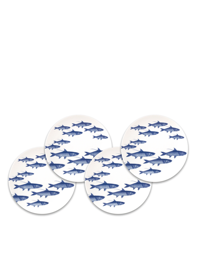 School of Fish Canapé Plates Boxed Set/4