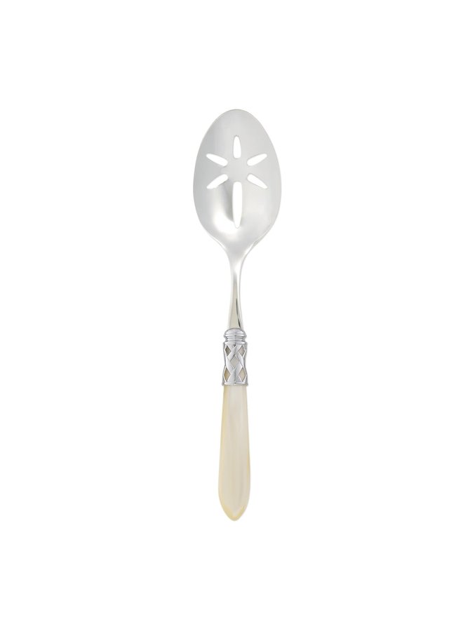 Aladdin Brilliant Ivory Slotted Serving Spoon