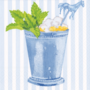 Mint Julep Blue Napkin Cocktail - 20 Per Package
