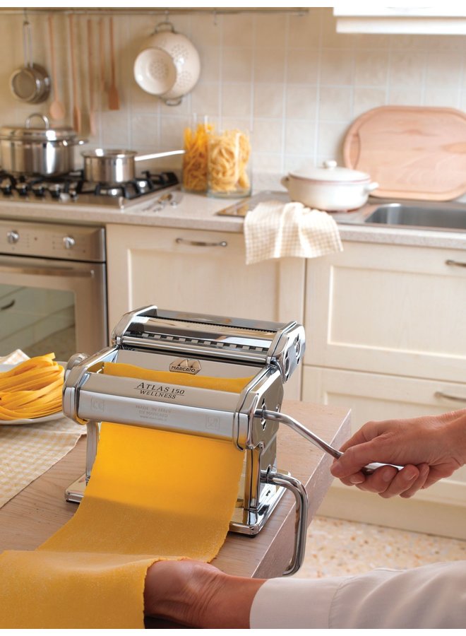 Marcato Atlas 150 Pasta Machine, Stainless Chrome