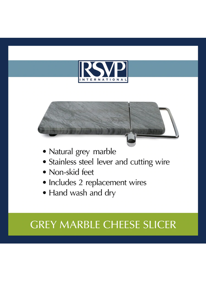 Cheese Slicer Marble Grey