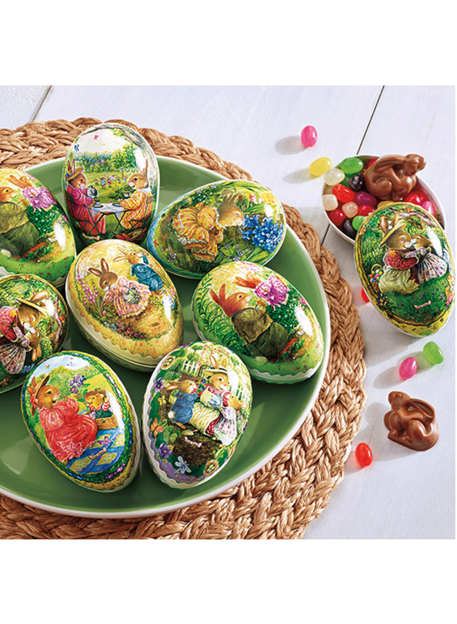 Holly Pond Hill Eggs With Moon Bunny and Jelly Beans