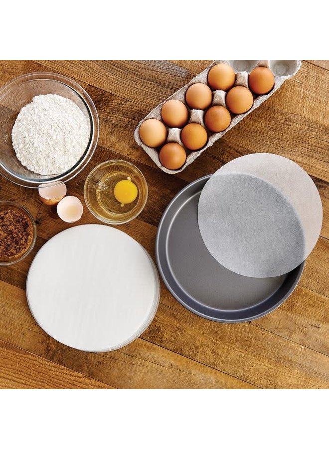 Bleached Round Cake Parchment Paper 9"