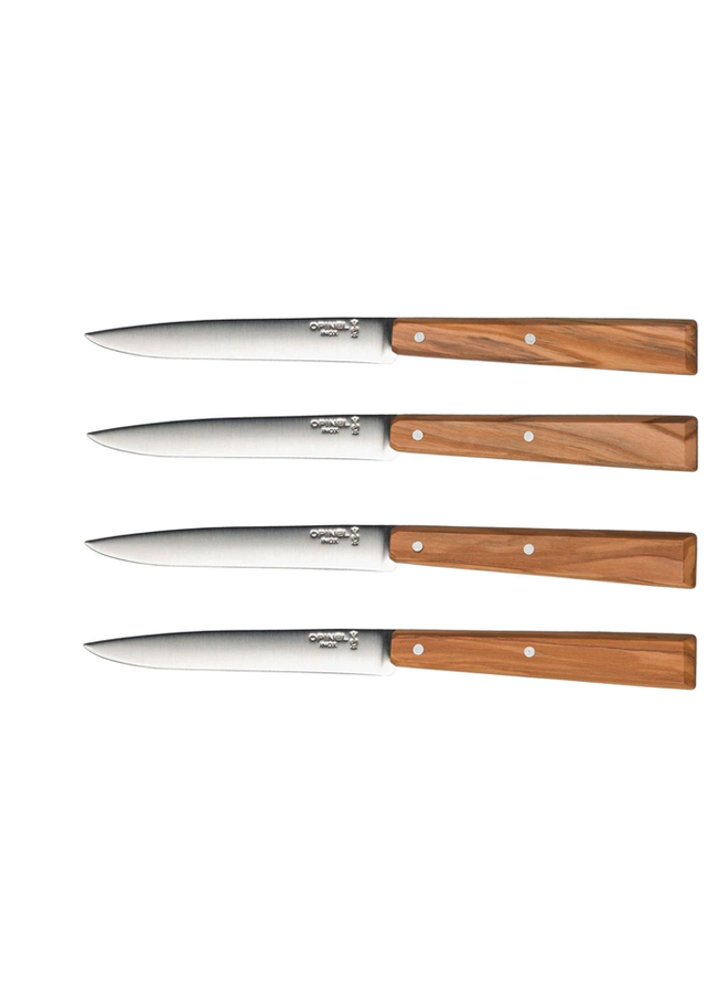 Opinel Birchwood Steak Knives, Set of 4