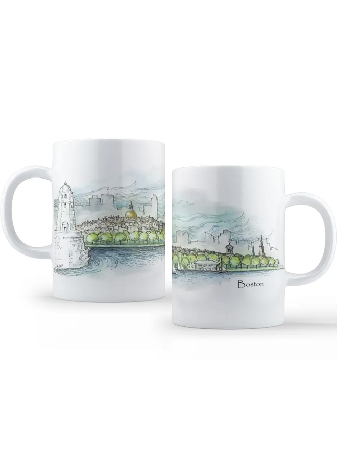 Coffee Mug 15oz. Boston Skyline